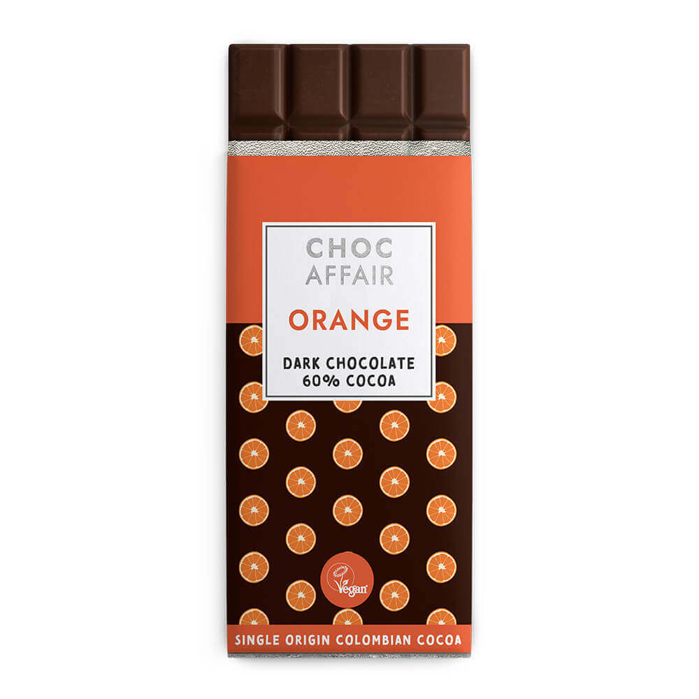 Choc Affair Orange Dark Chocolate Bar